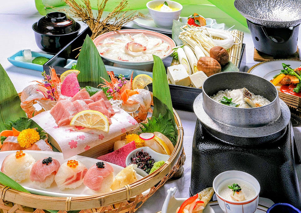 媛まぐろと鯛満喫会席