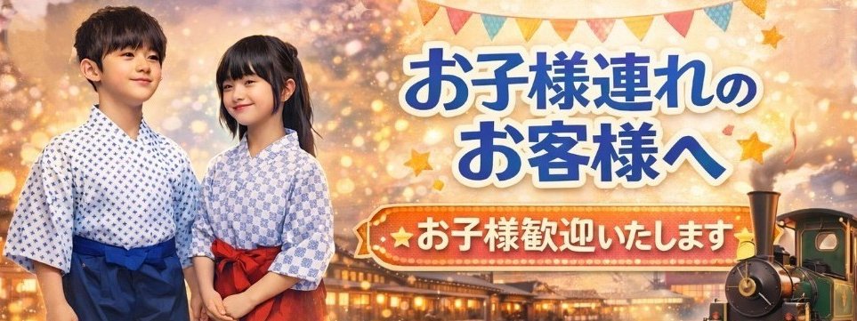 お子様連れのお客様へ